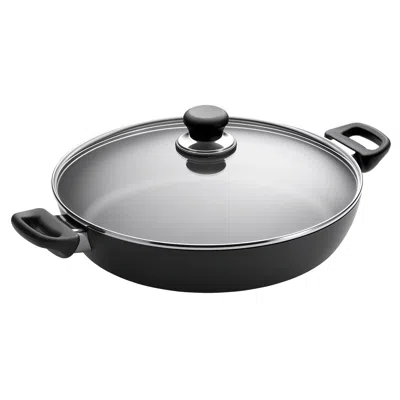 Scanpan Classic 12 Inch Chef Pan With Glass Lid In Black