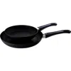 Scanpan Classic 2 Piece Fry Pan Set, 10.25" & 12.5", Nonstick In Black