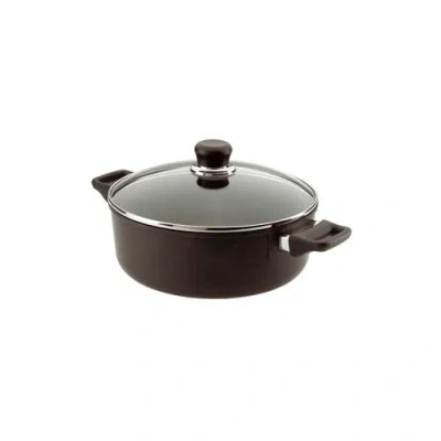 Scanpan Classic 4.5 Quart Low Sauce Pot With Lid, 10.25 Inch In Black