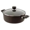 Scanpan Classic 4.5 Quart Low Sauce Pot With Lid, 10.25 Inch In Brown