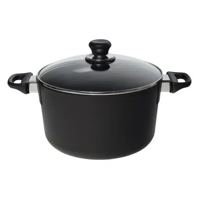Scanpan Classic 7 Qt. Round Casserole With Lid In Silver;black;clear
