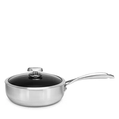 Scanpan Cs+ 4 Qt Deep Saute Pan With Lid In Metallic