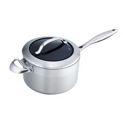 SCANPAN CTX 4 QUART SAUCEPAN WITH LID, STAINLESS STEEL