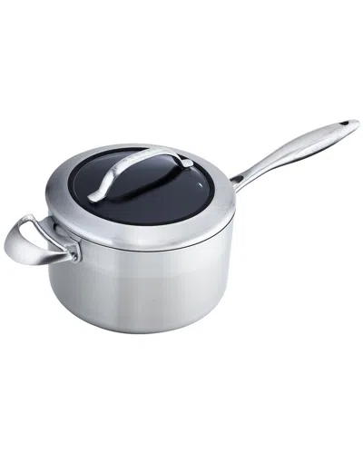 Scanpan Ctx 4qt Covered Saucepan In Silver
