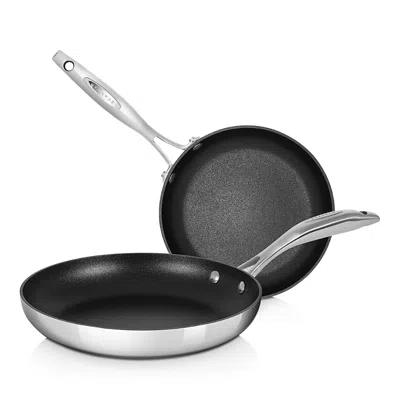 Scanpan Haptiq 2-piece Fry Pan Set In Metallic