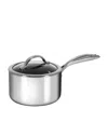 Scanpan Haptiq Stainless Steel Nonstick 2 Qt. Covered Saucepan In Steel