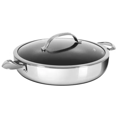 Scanpan Haptiq Stainless Steel Nonstick 5.25 Qt. Covered Chef Pan In Silver