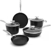 Scanpan Pro Iq 9 Piece Cookware Set In Black