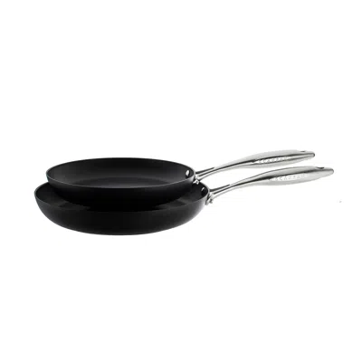 Scanpan Professional 2-piece Nonstick Fry Pan Set - 9.5" And 11", Oven Safe, Made In Denmark In Black
