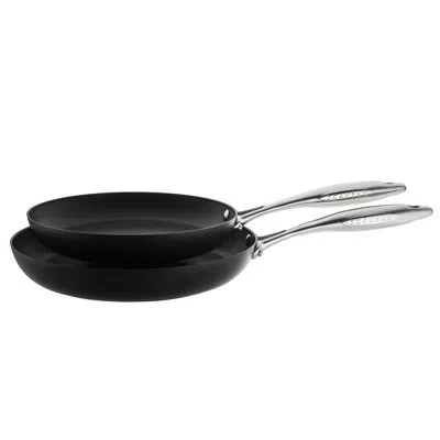 Scanpan Professional 2-piece Fry Pan Set (9.5", 11") In Stainless Steel;black