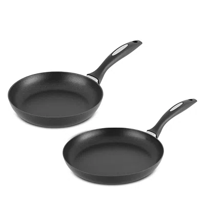 Scanpan Qraft 2 Piece Fry Pan Set In Black