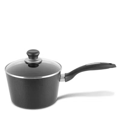 Scanpan Qraft 3.25 Quart Covered Saucepan In Black