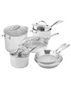 Scanpan Sts 10pc Cookware Set In Gray