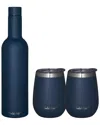 Scanpan To Go Wine Gift Set In Blue