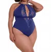 Scantilly Indulgence Bodysuit In Deep Blue In Blue