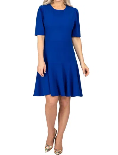 Scapa Cocktail Midi Dress In Cobalt