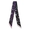 Scapes By Elizabeth Women's Black / Purple Paris Silk Skinny In Violet Noir In Multi