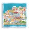Scapes By Elizabeth Women's Blue / Red Amalfi Coast Ii Silk Scarf In Citrus Splash In Blue/red