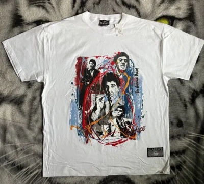 Pre-owned Scarface Rare Vintage  / Tony Montana / Al Pacino Puff Print Shirt Sz 2xl In White