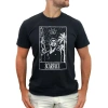 Scarface Tarot Card  Graphic T-shirt In Black