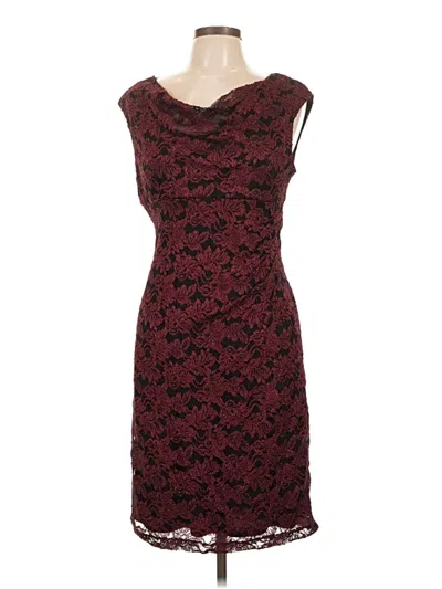 Pre-owned Scarlett Cocktail Dress In Burgundy