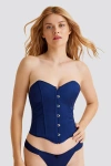 Scarlett Gasque Cindy Corset In Blue