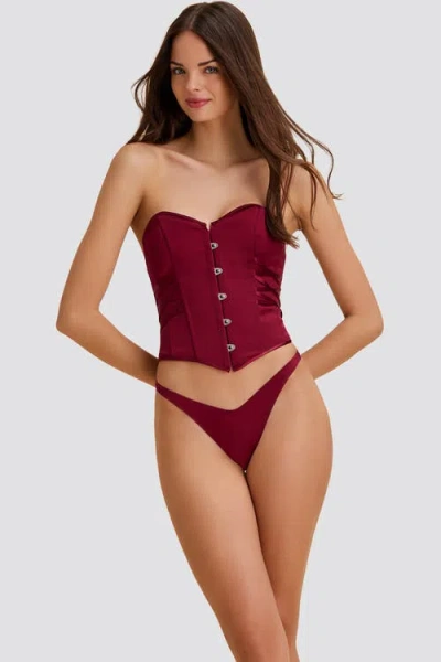 Scarlett Gasque Cindy Corset In Red