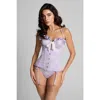 Scarlett Gasque Petunia Pearl Corset In Purple