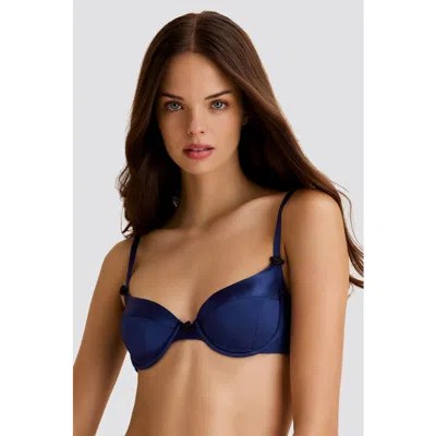Scarlett Gasque Plunge Tallulah Bra In Blue