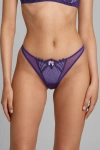 Scarlett Gasque The Forget-me-not Knicker In Purple
