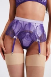Scarlett Gasque The Forget-me-not Suspender In Purple