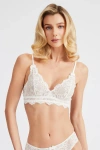 Scarlett Gasque The Lovebirds Bralette In White