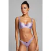 Scarlett Gasque The Wisteria Silk Bra In Purple