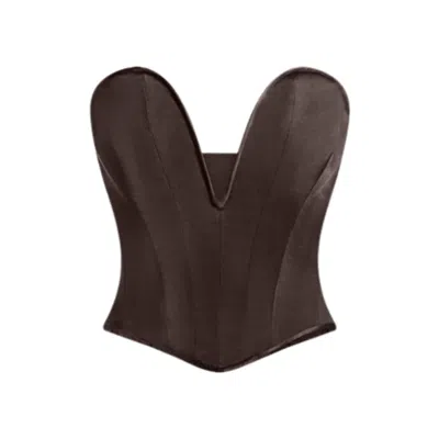 Scarlett Gasque Women's Arcadia Corset - Brown In Blue