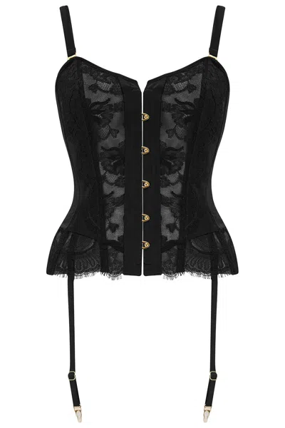 Scarlett Gasque Women's Black Lace Me Up Corset