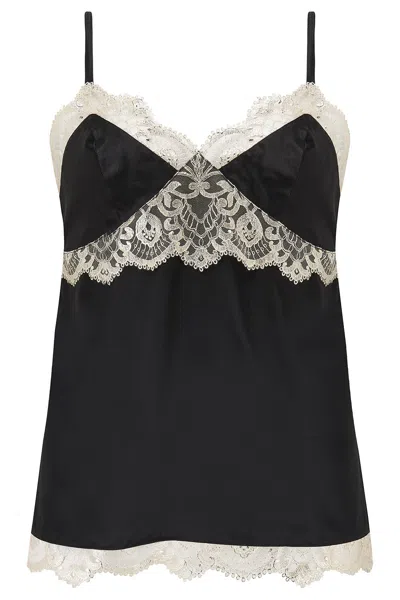Scarlett Gasque Women's Black Marilyn Pyjama Top