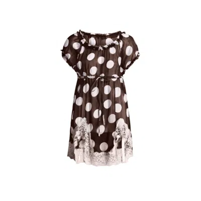 Scarlett Gasque Women's Brown Dottie Babydoll
