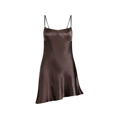 Scarlett Gasque Women's Brown Temptation Mini Slip