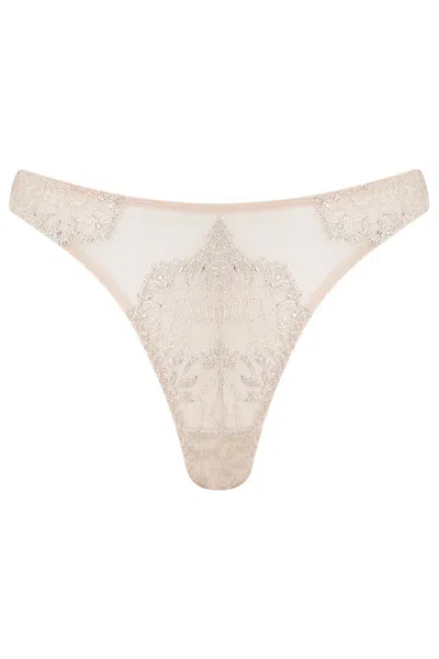 Scarlett Gasque Women's Gold Lorelei Thong