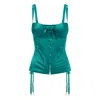 Scarlett Gasque Women's Green The Emerald Garden Corset In Green
