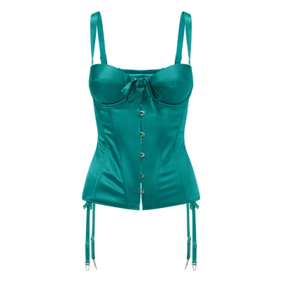 Scarlett Gasque Women's Green The Emerald Garden Corset