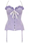 Scarlett Gasque Women's Pink / Purple Petunia Pearl Corset In Pink/purple