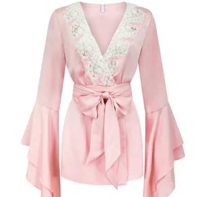 Scarlett Gasque Women's Pink / Purple The Darling Robe In Pink/purple