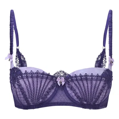 Scarlett Gasque Women's Pink / Purple The Forget-me-not Bra In Pink/purple