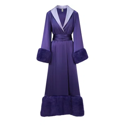 Scarlett Gasque Women's Pink / Purple The Forget-me-not Robe In Pink/purple
