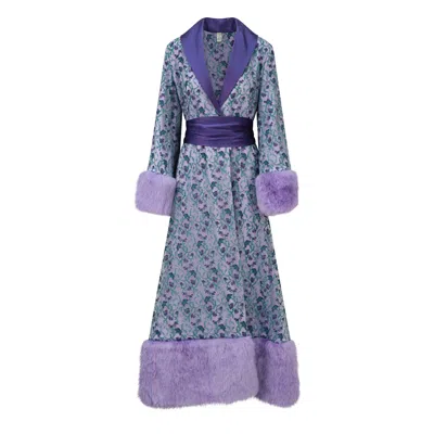 Scarlett Gasque Women's Pink / Purple The Wisteria Robe In Pink/purple