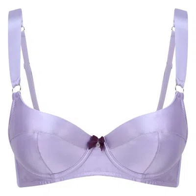 Scarlett Gasque Women's Pink / Purple The Wisteria Silk Bra In Pink/purple