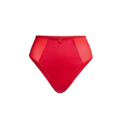 Scarlett Gasque Women's Red Tallulah High-waist Brief