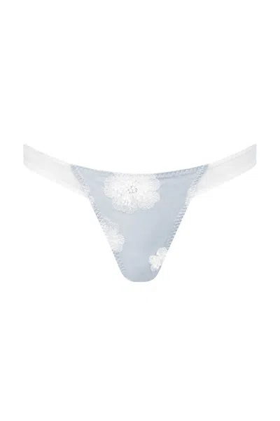 Scarlett Gasque Women's White / Silver The Utopia Knicker In White/silver