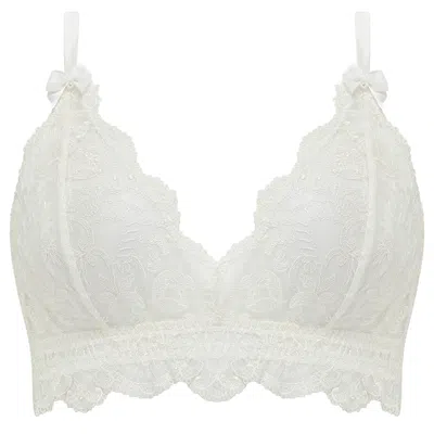 Scarlett Gasque Women's White The Lovebirds Bralette